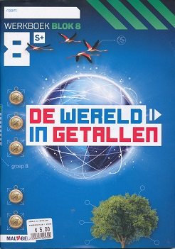 De wereld in Getallen versie 5 Werkboek Blok 8 groep 8 S plus (per stuk)