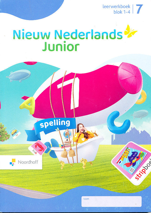 Nieuw Nederlands Junior Spelling leerwerkboek blok 1-4 groep 7