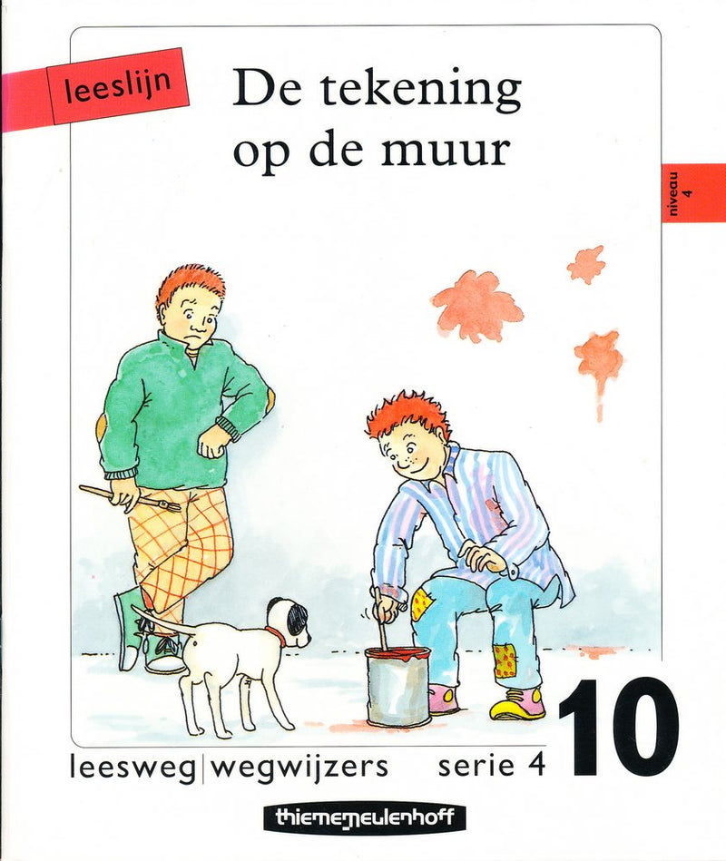 Leeslijn versie 1 wegwijzers serie 4 deel 10 De tekening op de muur