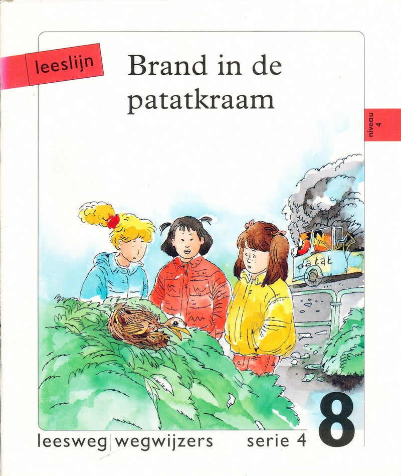 Leeslijn versie 1 wegwijzers serie 4 deel 8 Brand in de patatkraam