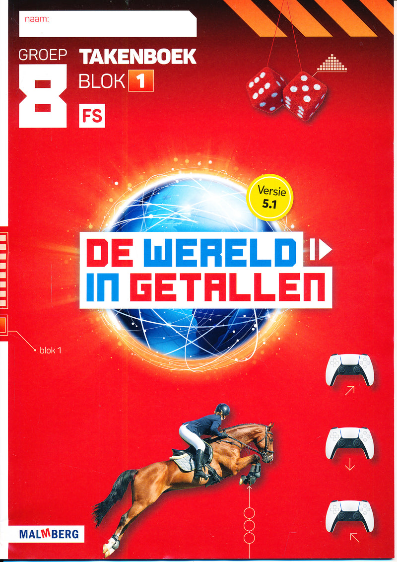 De Wereld  in Getallen versie 5.1 10-delig pakket groep 8 FS