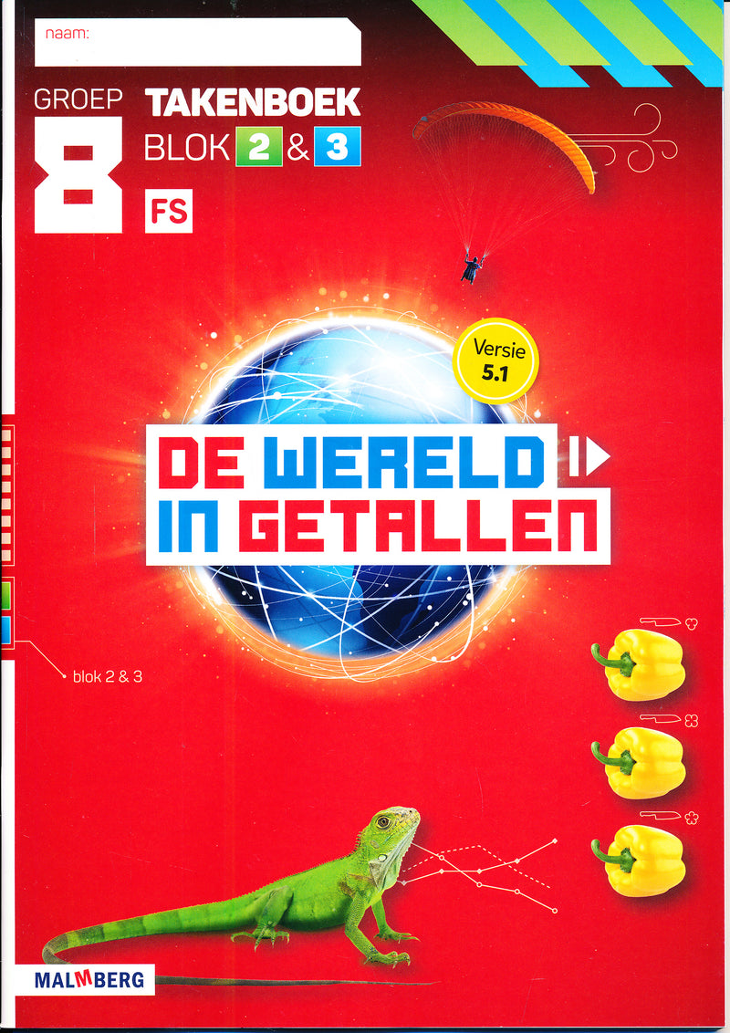 De Wereld  in Getallen versie 5.1 10-delig pakket groep 8 FS