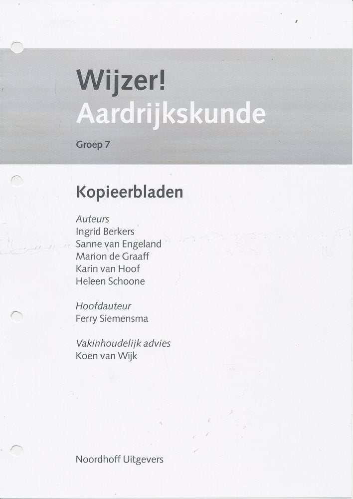 Wijzer! Aardrijkskunde kopieerbladen groep 7 (zie omschrijving)