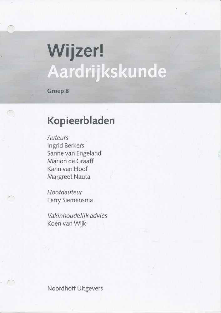 Wijzer! Aardrijkskunde kopieerbladen groep 8 (zie omschrijving)