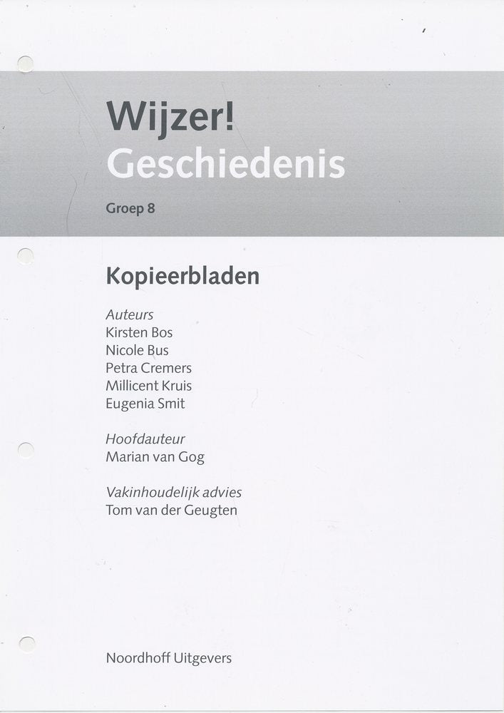 Wijzer! Geschiedenis Kopieerbladen groep 8 (zie omschrijving)