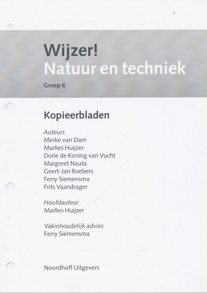 Wijzer! Natuur en Techniek kopieerbladen groep 6