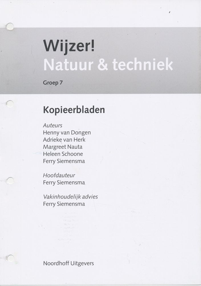 Wijzer! Natuur en Techniek kopieerbladen groep 7