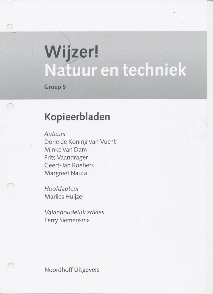 Wijzer! Natuur en Techniek kopieerbladen groep 5