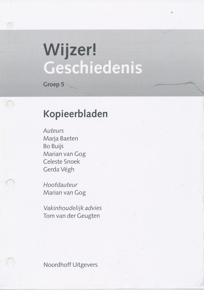 Wijzer! Geschiedenis Kopieerbladen groep 5 (inclusief toetsen)