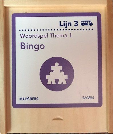 Lijn 3  Woordspel Thema 1, Bingo