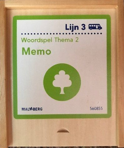 Lijn 3 Woordspel Thema 2, Memo