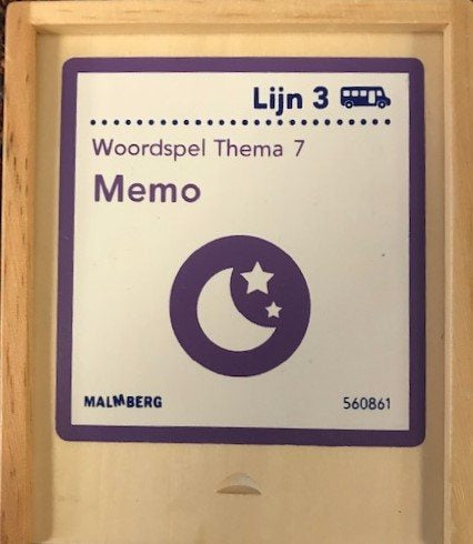 Lijn 3  Woordspel Thema 7, Memo