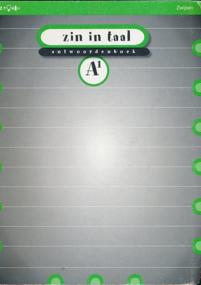 Zin in Taal versie 2 Antwoordenboek A1 groep 4