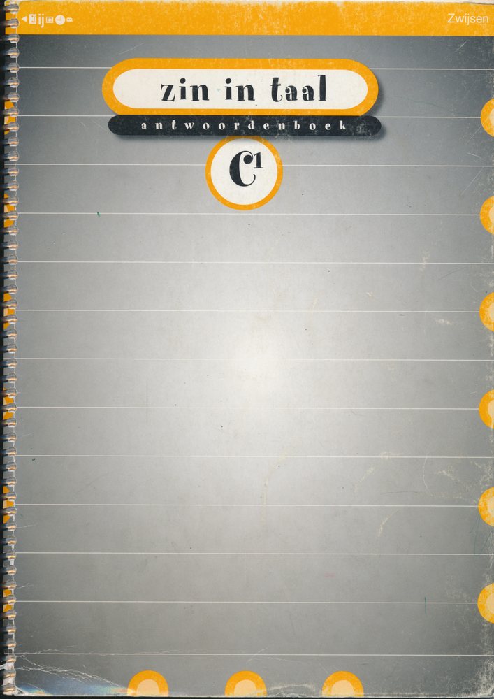 Zin in Taal versie 2 Antwoordenboek C1 groep 6