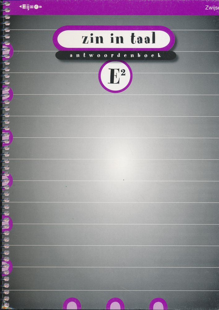 Zin in Taal versie 2 Antwoordenboek E2 groep 8