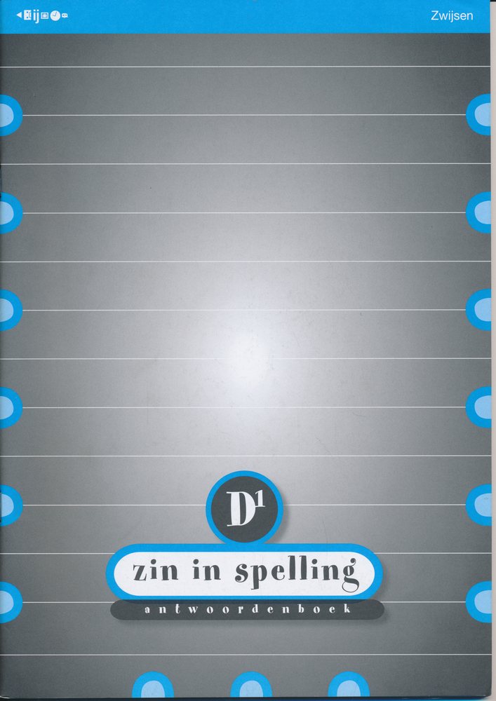 Zin in Spelling versie 2 Antwoordenboek D1 groep 7