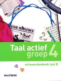 Taal Actief versie 4 Antwoordenboek Taal 4B