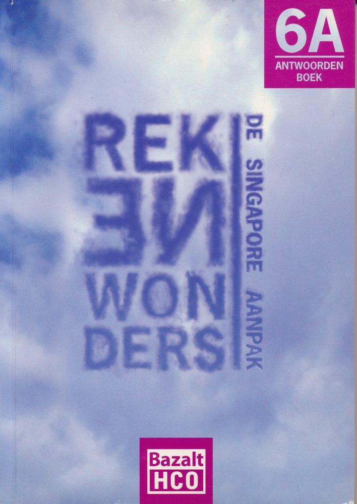 Rekenwonders Antwoordenboek 6A