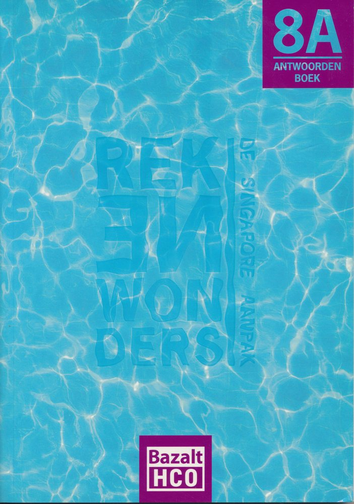 Rekenwonders Antwoordenboek 8A