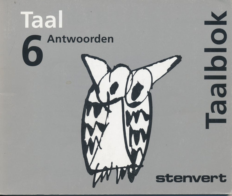 Stenvert Antwoorden Taal 6 groep 8  (grijs)