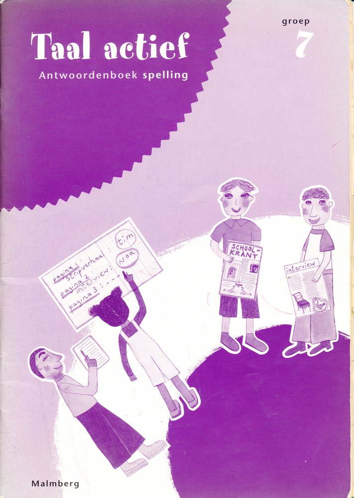 Taal Actief versie 3 Antwoordenboek Spelling groep 7