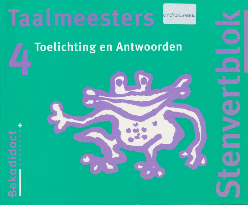 Stenvert Antwoorden Taalmeesters 4 groep 6/7