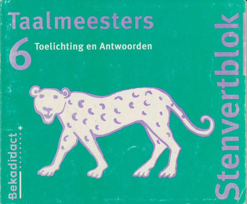 Stenvert Antwoorden Taalmeesters 6 groep 7/8