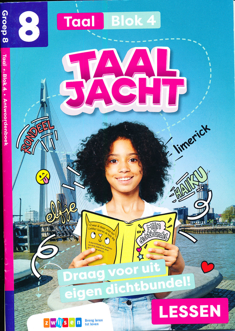 Taaljacht Antwoordenboek Taal groep 8 blok 4