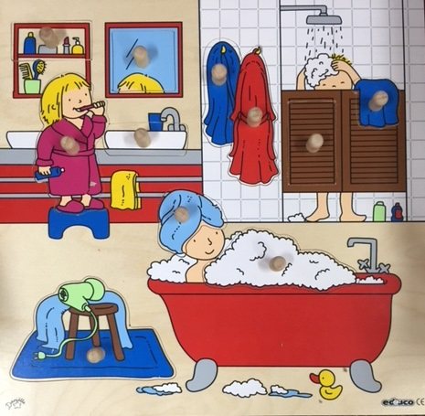 Educo Inlegpuzzel badkamer (11 stukjes)