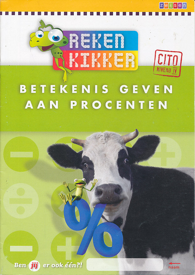 Rekenkikker Werkboek Betekenis geven aan procenten (per stuk)