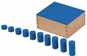 Montessori 1e blauwe cilinder
