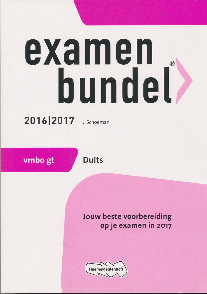 Examenbundel Duits VMBO-GT 2016/2017