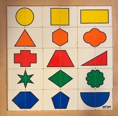 Educo Welk geometrisch figuur hoort erbij? 1 (zie afbeelding)