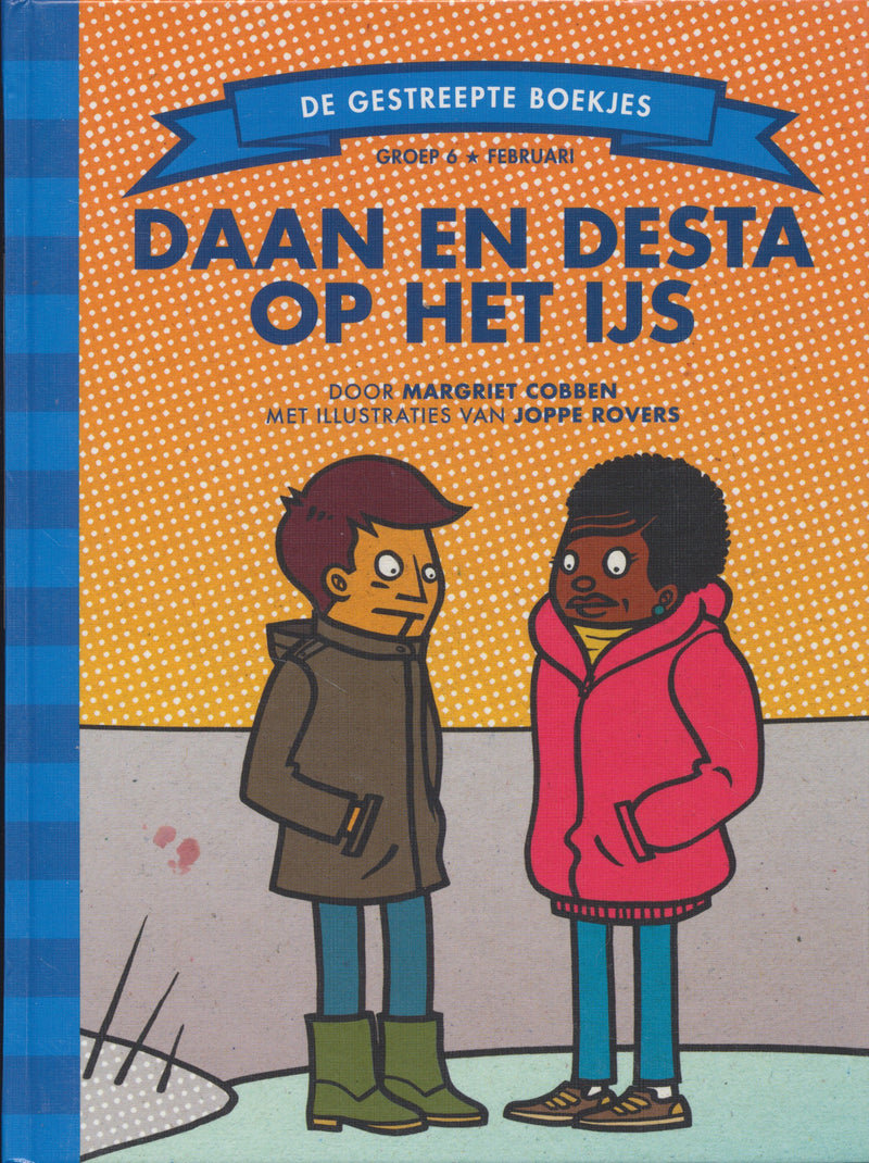 Daan en Desta op het ijs groep 6