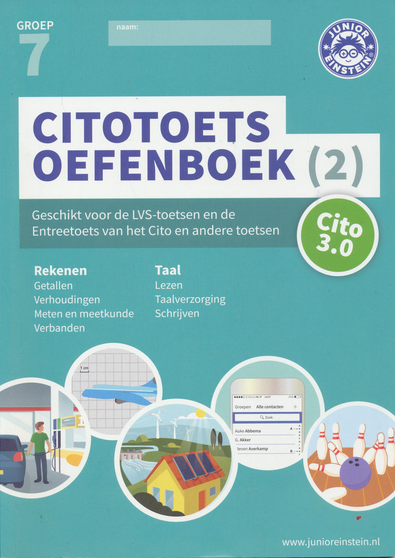 Junior Einstein Citotoets Oefenboek deel 2 groep 7 (per stuk)