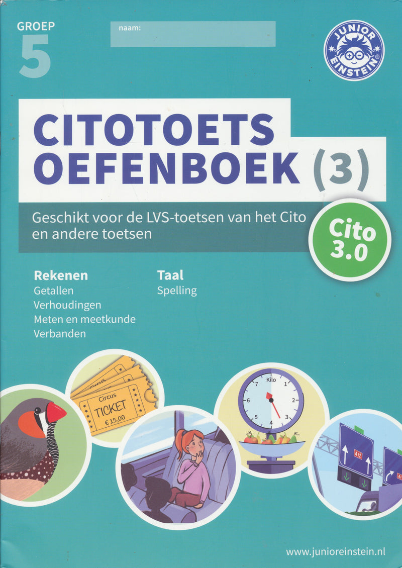 Junior Einstein Citotoets Oefenboek deel 3 groep 5 (per stuk)