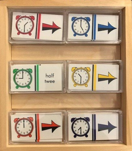 Klok domino 1 (hele en halve uren)