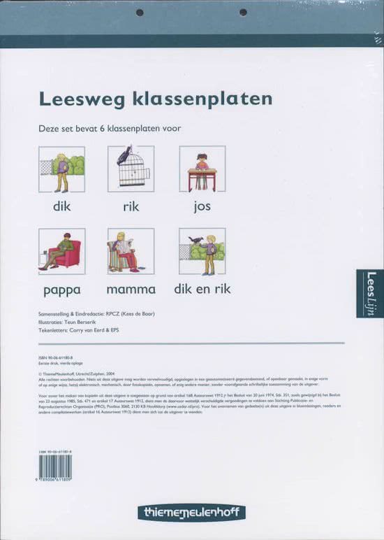 Leeslijn versie 2 Leesweg Klassenplaten