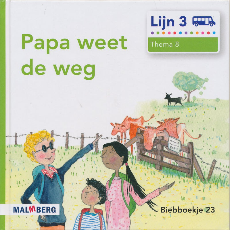Lijn 3 Biebboekje 23, thema 8, Papa weet de weg