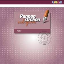 Pennenstreken versie 2 lijntjesschrift 9-6-9 mm (per stuk)