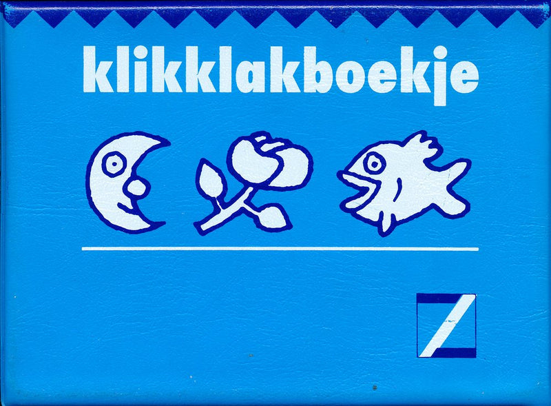 Klikklakboekje blauw gevuld (zie omschrijving)