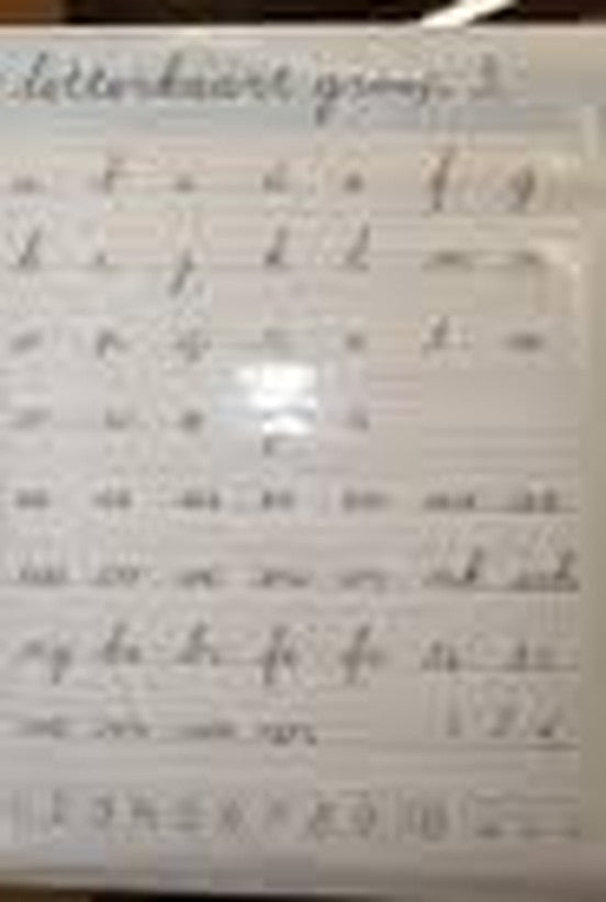 Klassikale letterkaart Handschrift versie 1