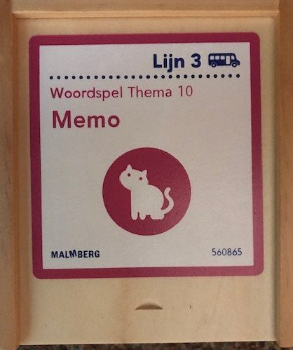Lijn 3  Woordspel Thema 10, Memo