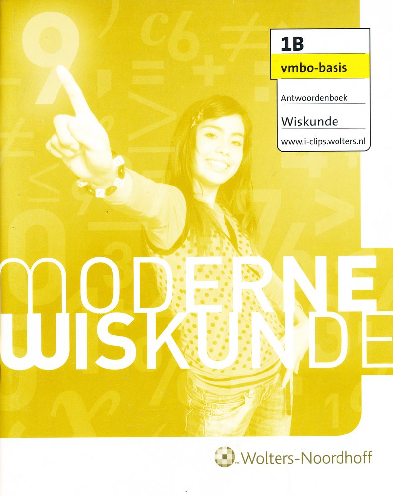 Moderne Wiskunde antwoordenboek 1B VMBO-basis