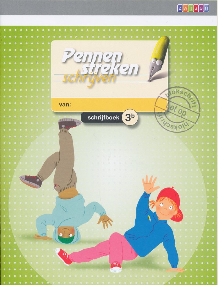 Pennenstreken versie 2 Schrijfboek 3B blokschrift (per stuk)