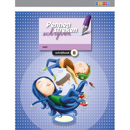 Pennenstreken versie 2 schrijfboek 8 verbonden schrift (per stuk)