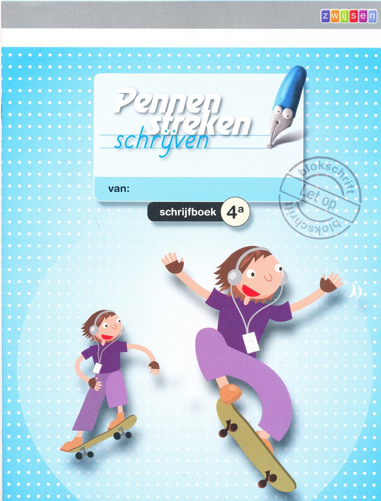 Pennenstreken versie 2 Schrijfboek 4A blokschrift (per 5 stuks)