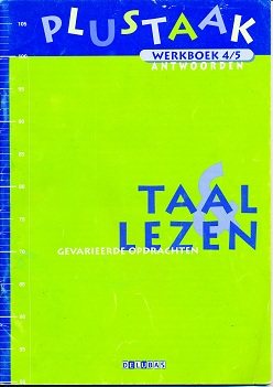 Plustaak Antwoorden Taal en Lezen Werkboek 4-5