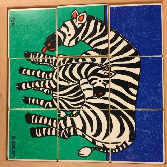 Educo puzzel zebramoeder met kind