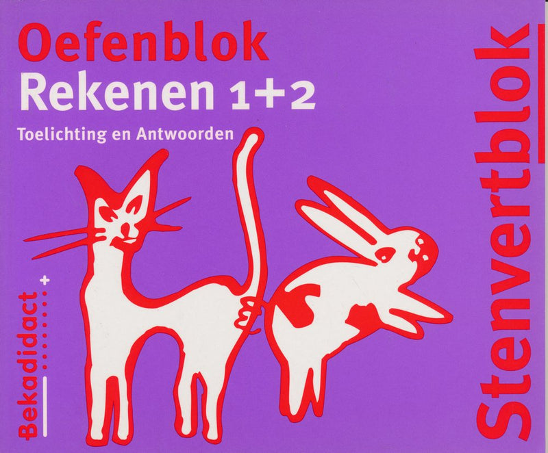 Stenvert Antwoorden Oefenbloks rekenen 1 + 2 groep 3/4  lila
